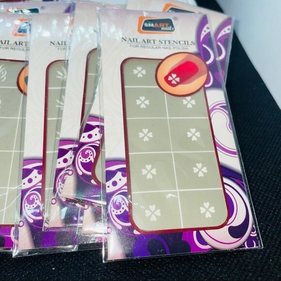 5pc Random Nail Art Stencils - Picture 2 of 3